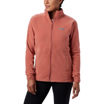 Columbia Basin Trail Fleece Full Zip Top, Chamarras Coral Oscuro Para Mujer | 825916-JFY